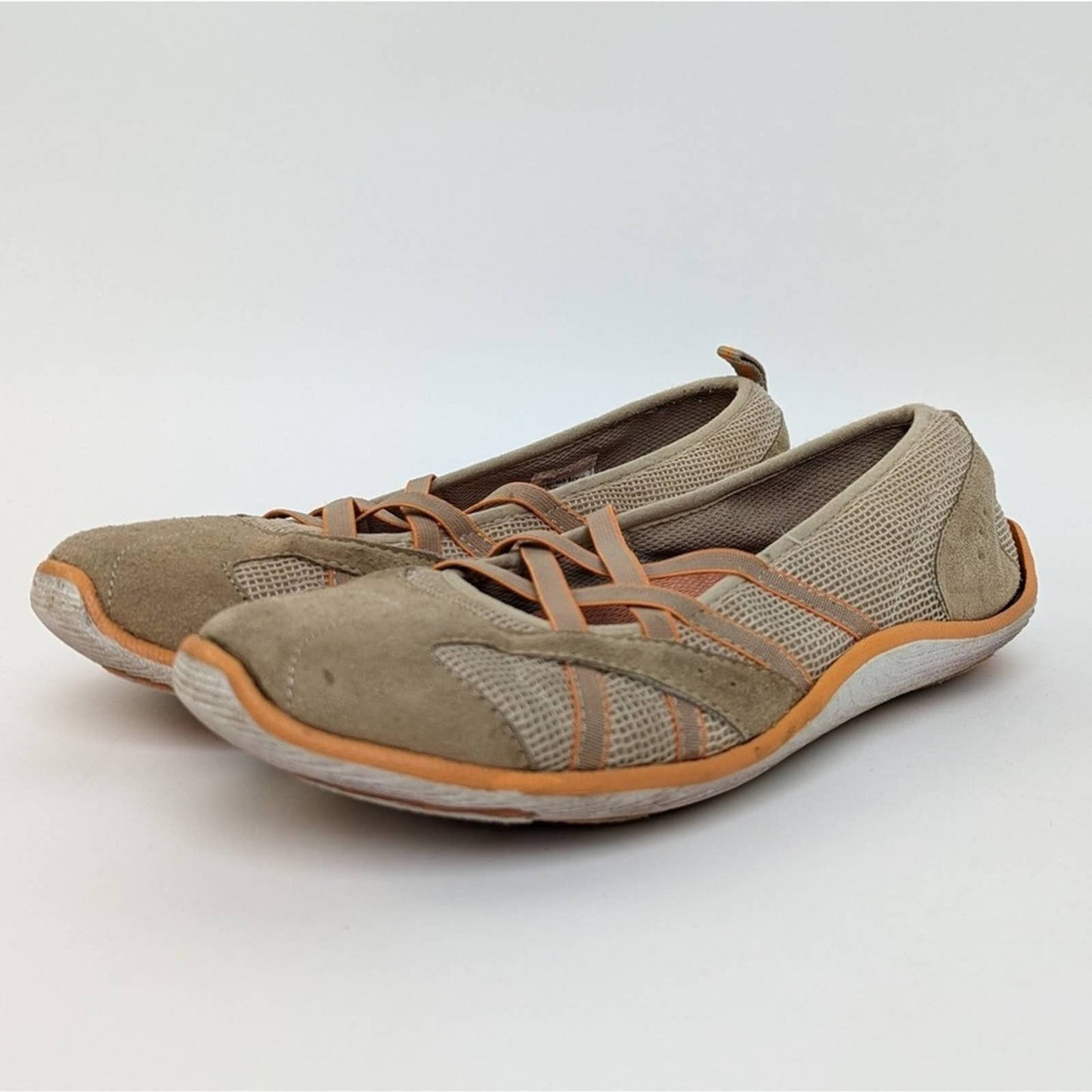 Dr. Scholls Elsie Tan-Orange Slip On Walking Shoes - 9