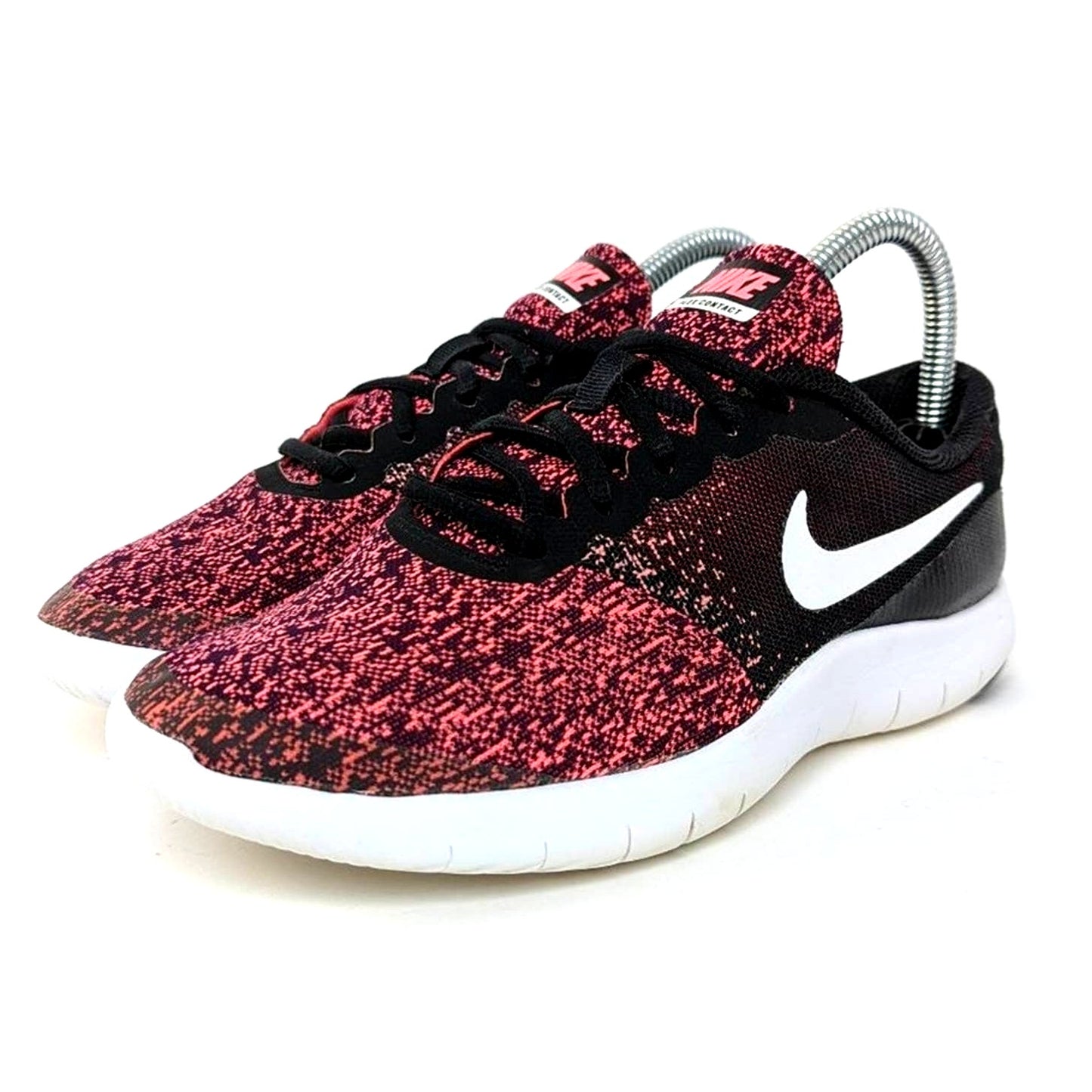 Nike Flex Contact GS - Pink Oreo Running Shoes - 7.5