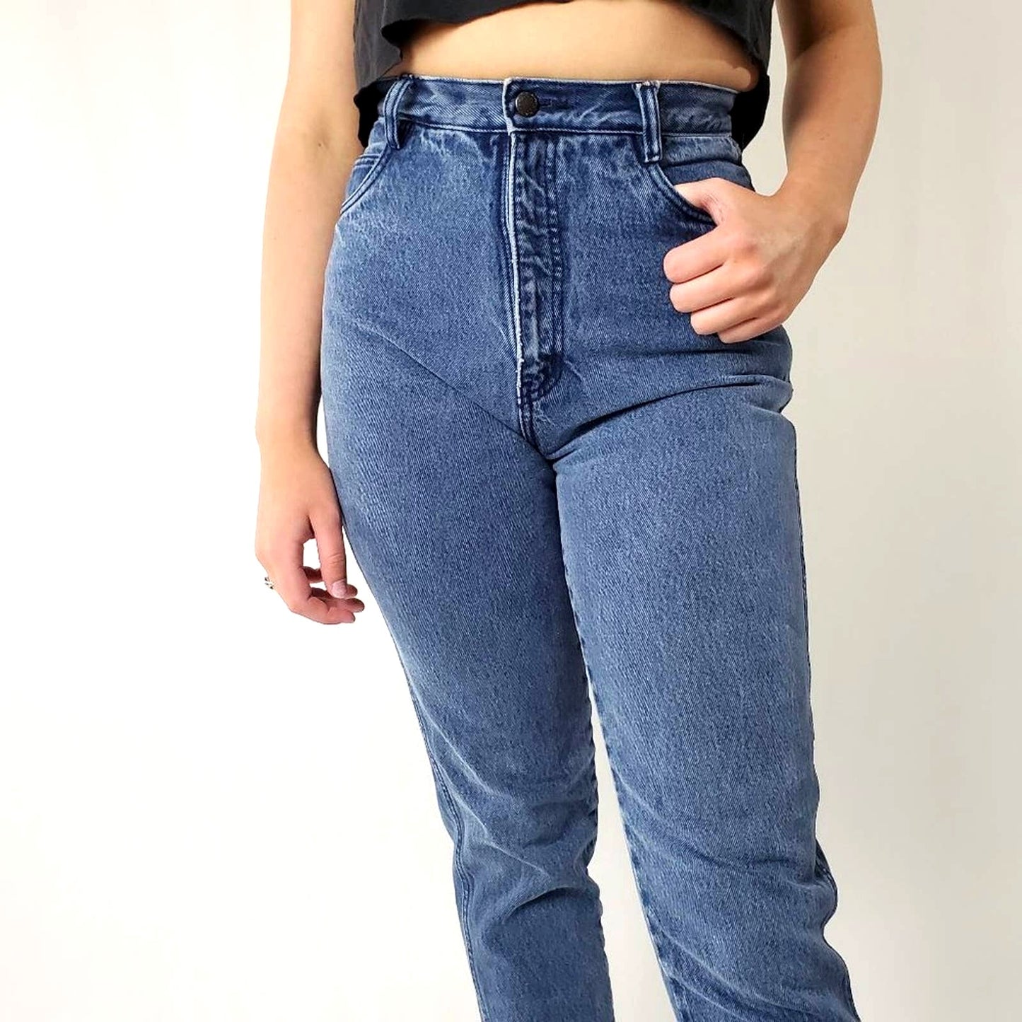 Vintage Rio High Waist Tapered Leg Mom Jeans