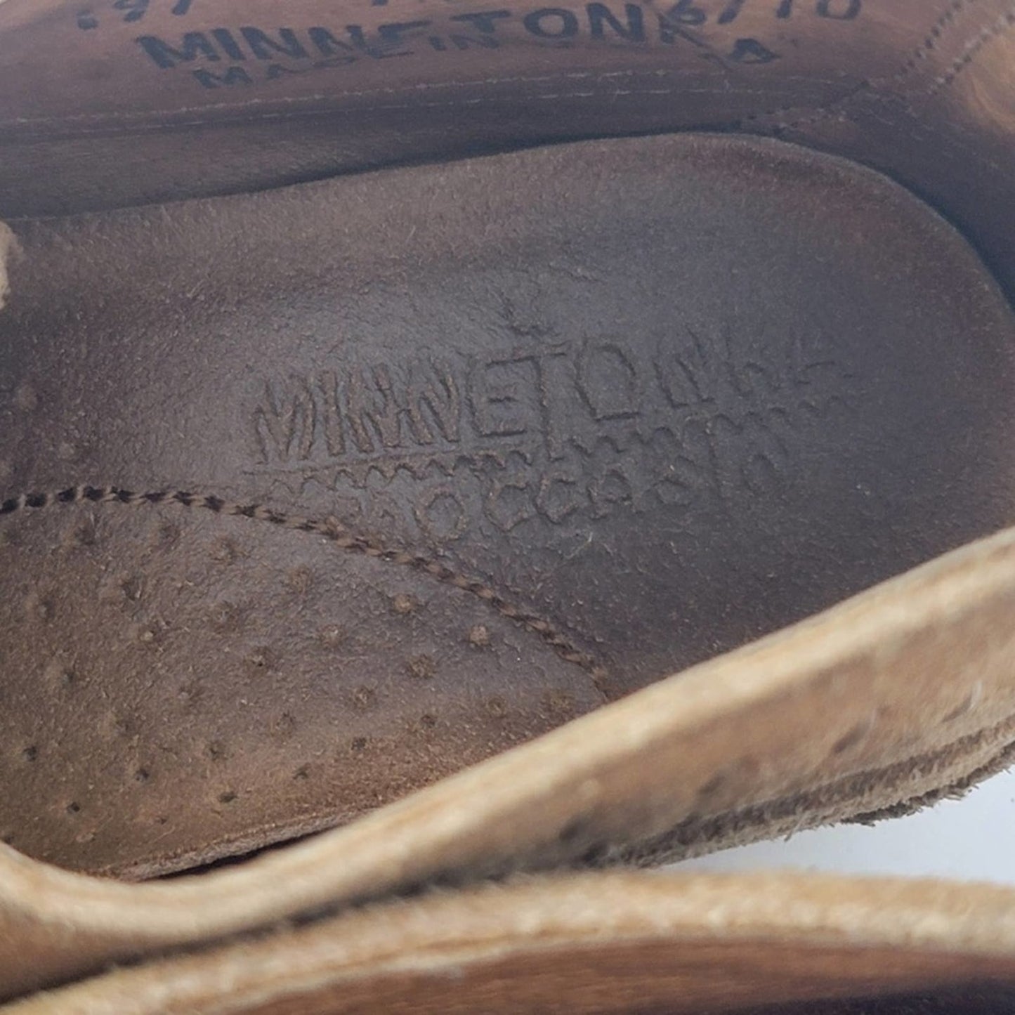 Minnetonka Brown Suede Ankle Moccassin Booties - 7.5