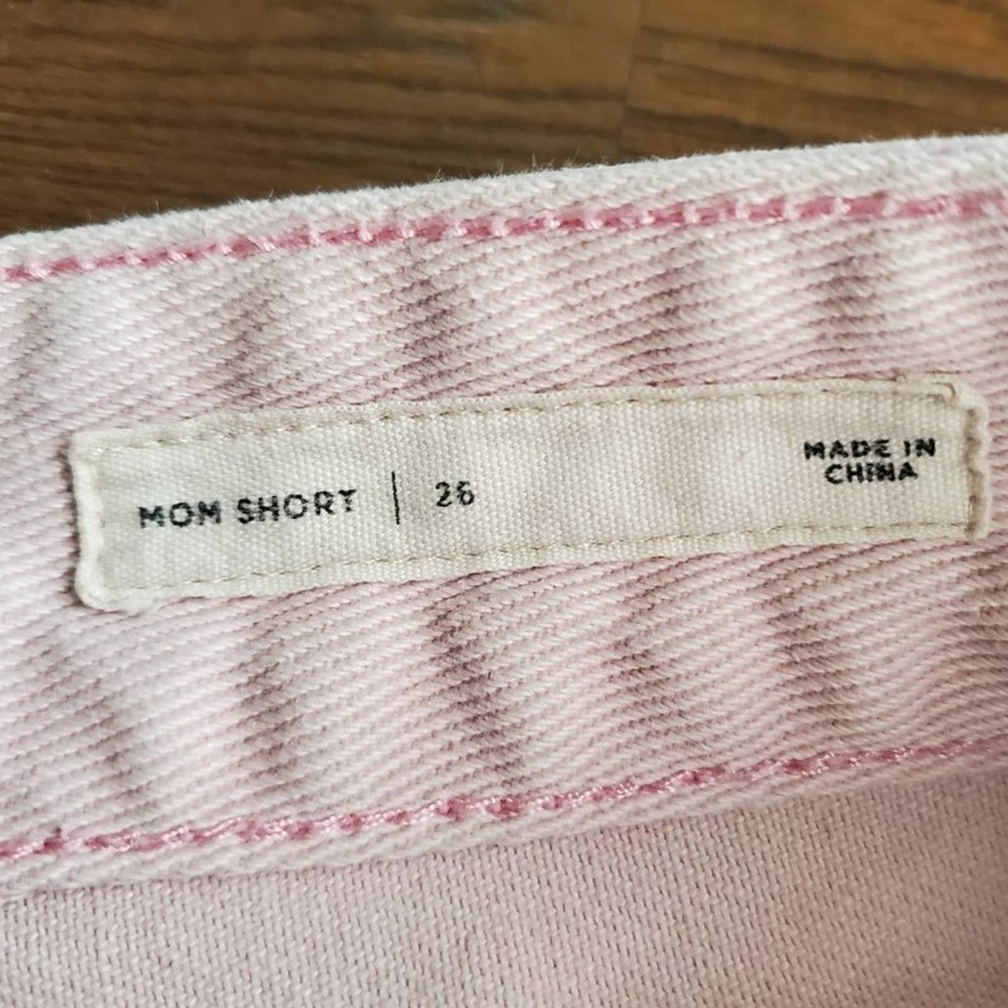 Pacsun Pale Pink High Rise Mom Shorts - 26