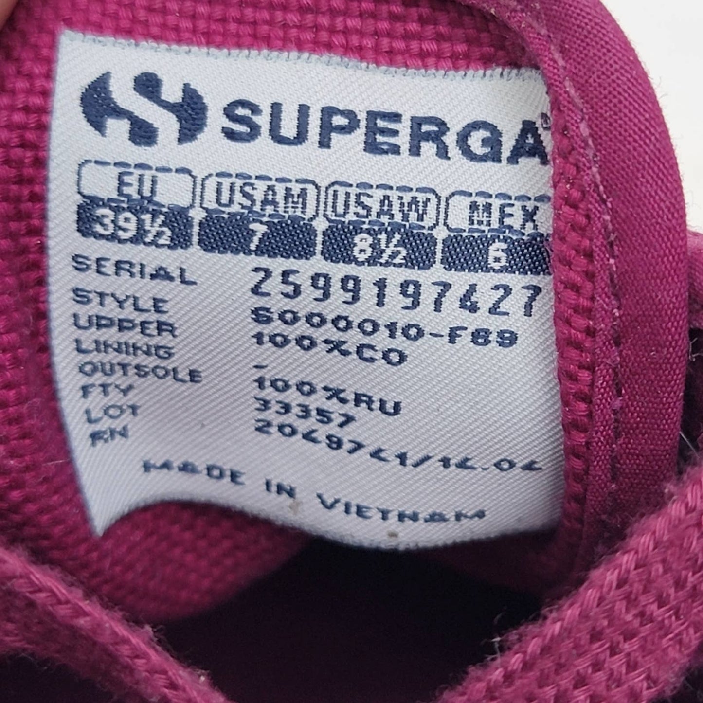 Superga 2750 Cotu Classic Fucsia Pink - 8.5