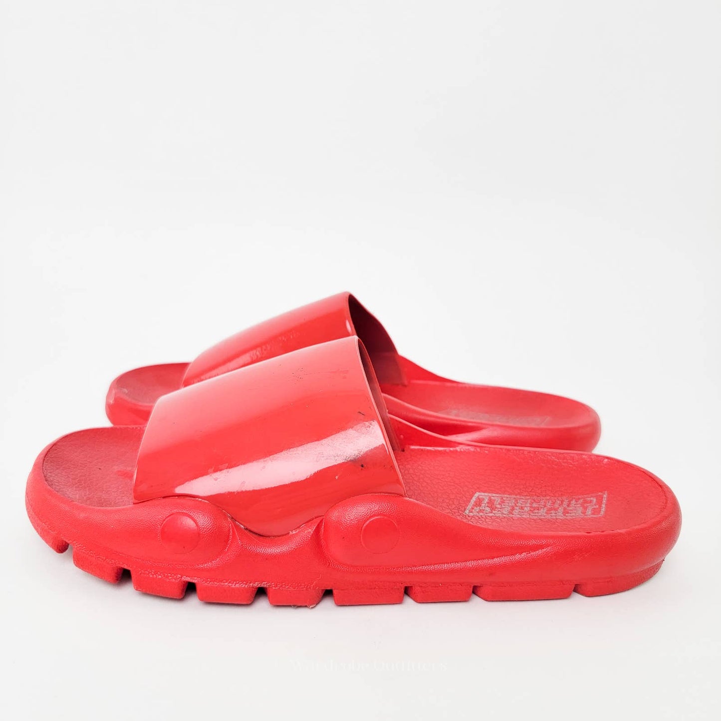Jeffrey Campbell Red Slip On Slide Sandals - 9