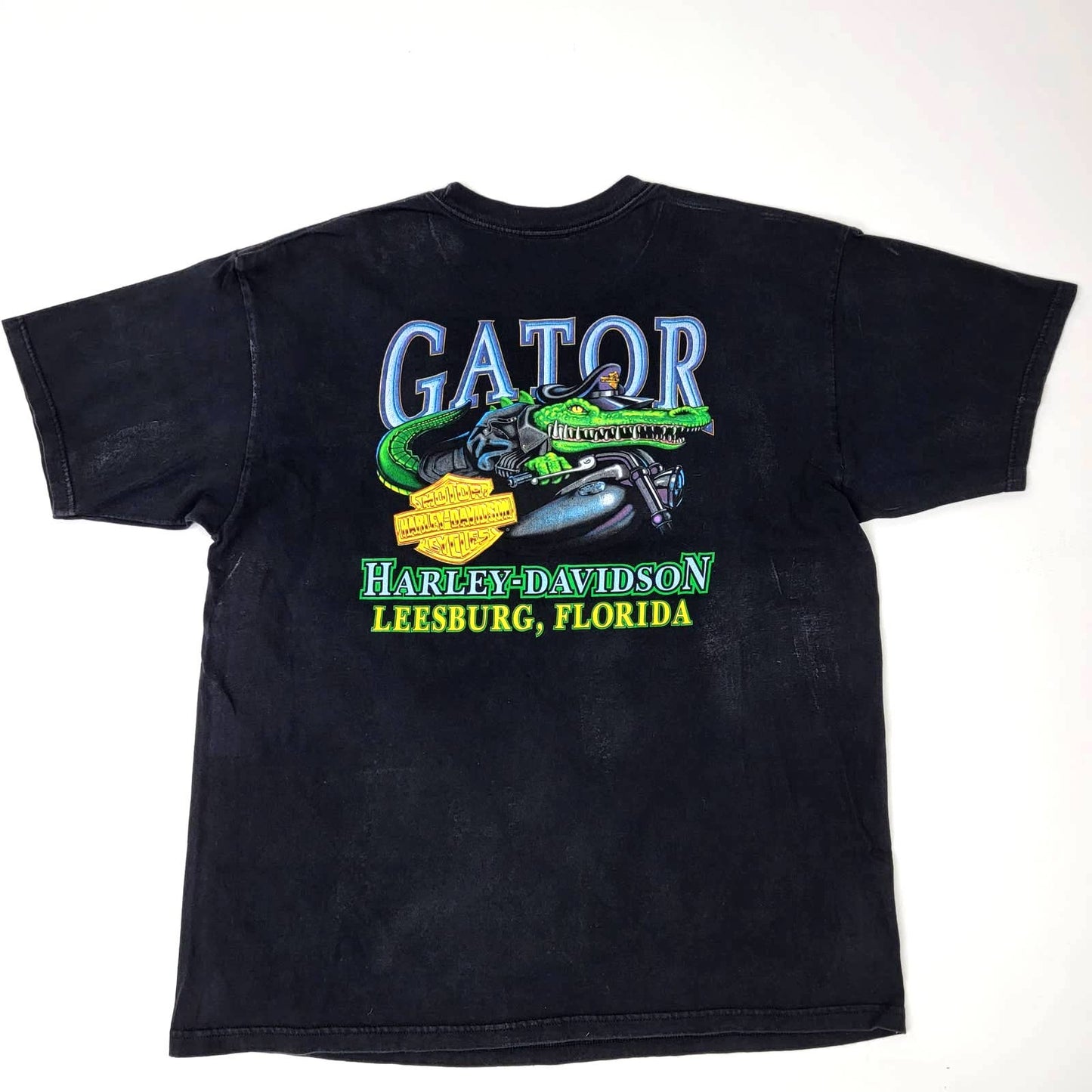 Vintage 2003 Y2K Harley-Davidson Daytona Bike Week Gator Tee Shirt - XXL