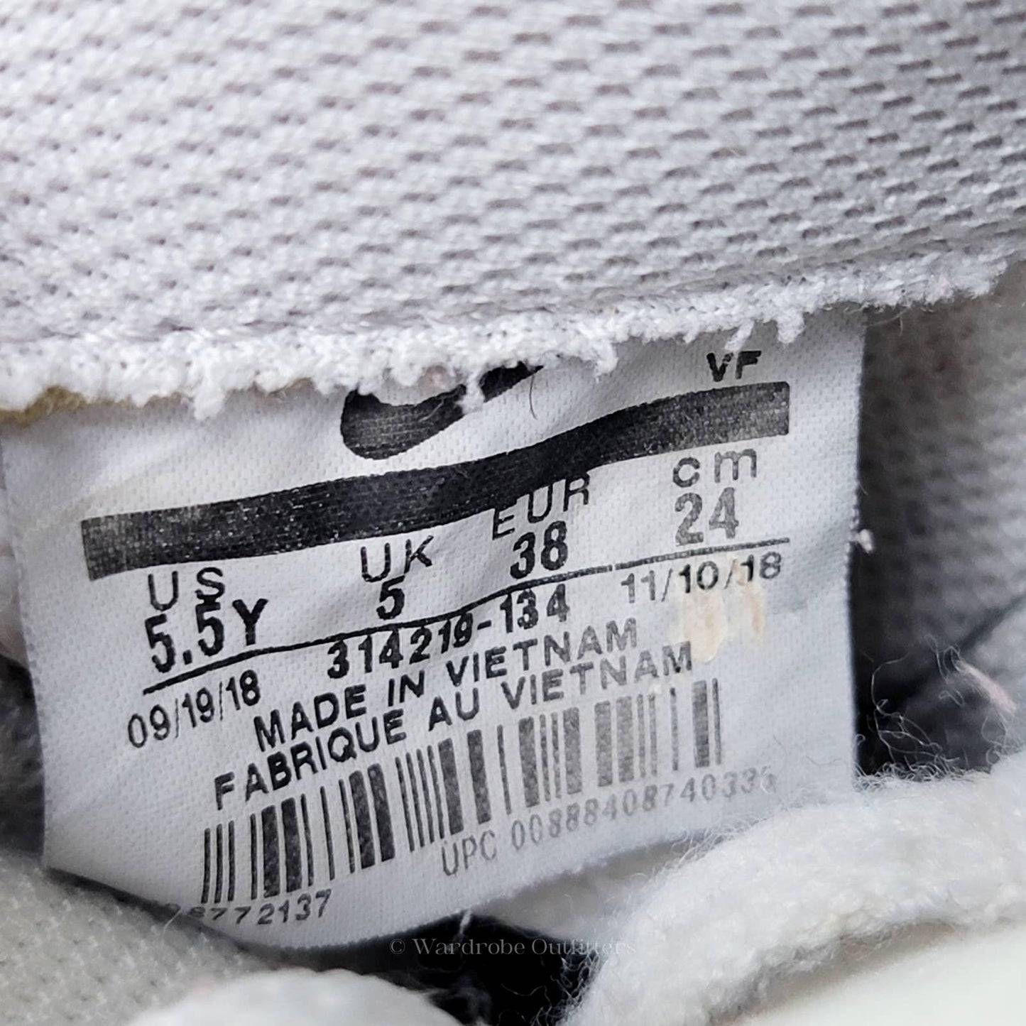 NIKE AF1 Air Force 1 Low GS 'White Vast Grey' - 7