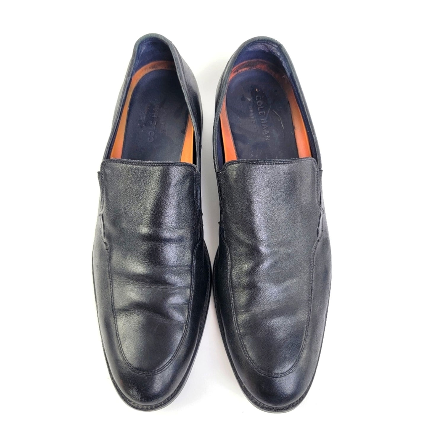 Cole Haan Grand OS Lenox Hill Venetian Black Leather Slip On Dress Loafers - 12