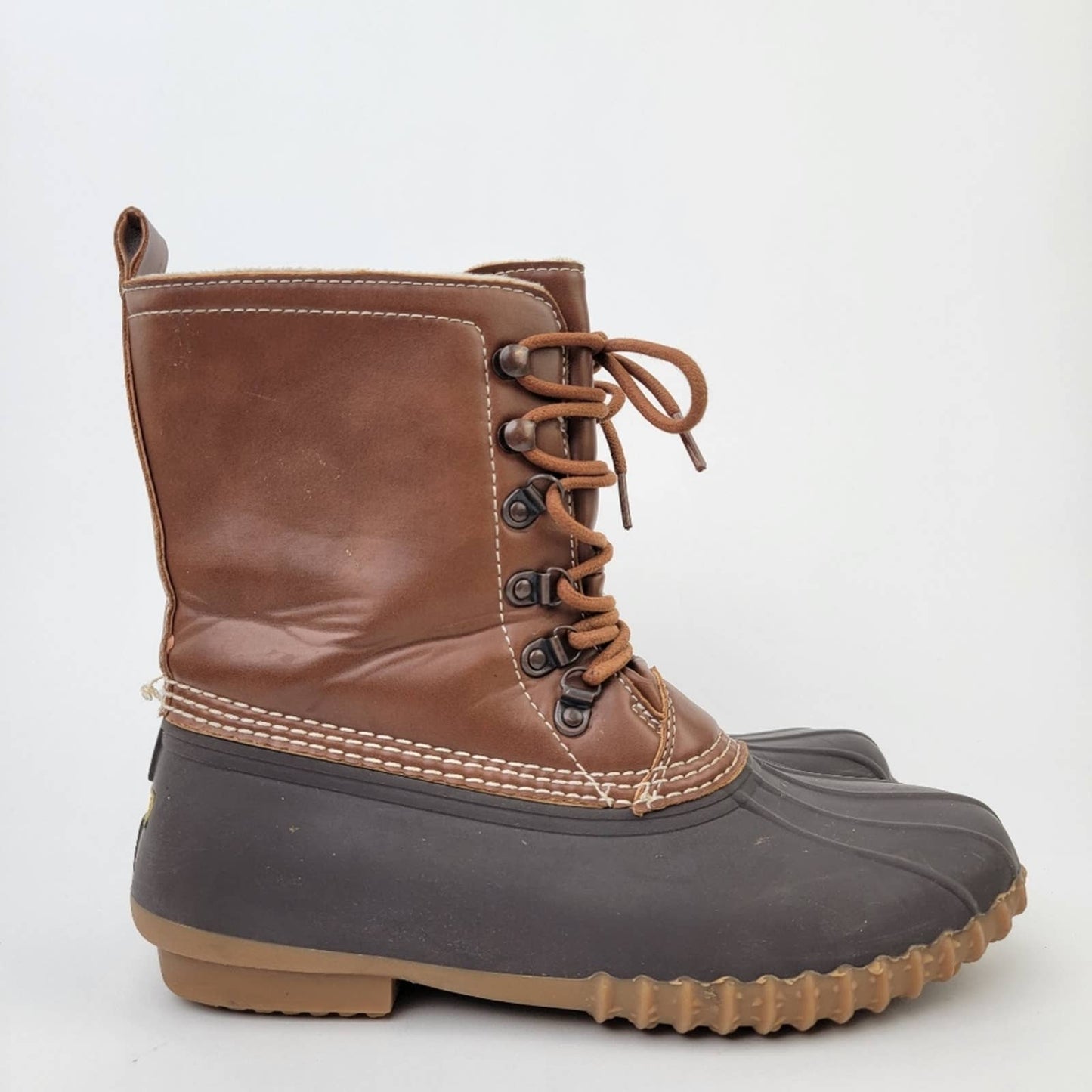 Esprit Marina Lace Up Duck Boots - 8.5