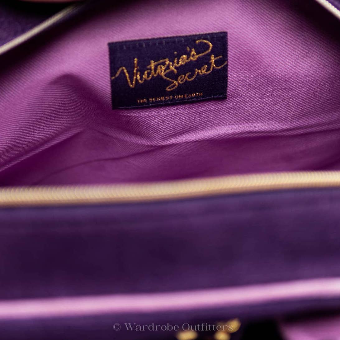 Victoria's Secret Sexy Plush Velvet Bag Satchel Shoulder Bag Purse Tote