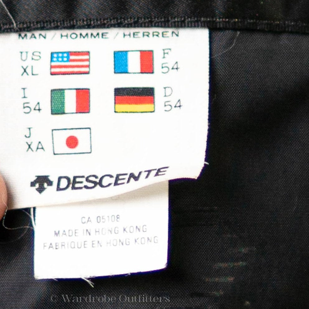 Vintage 90s Puffer Ski Jacket Coat Parka by Descente - XL