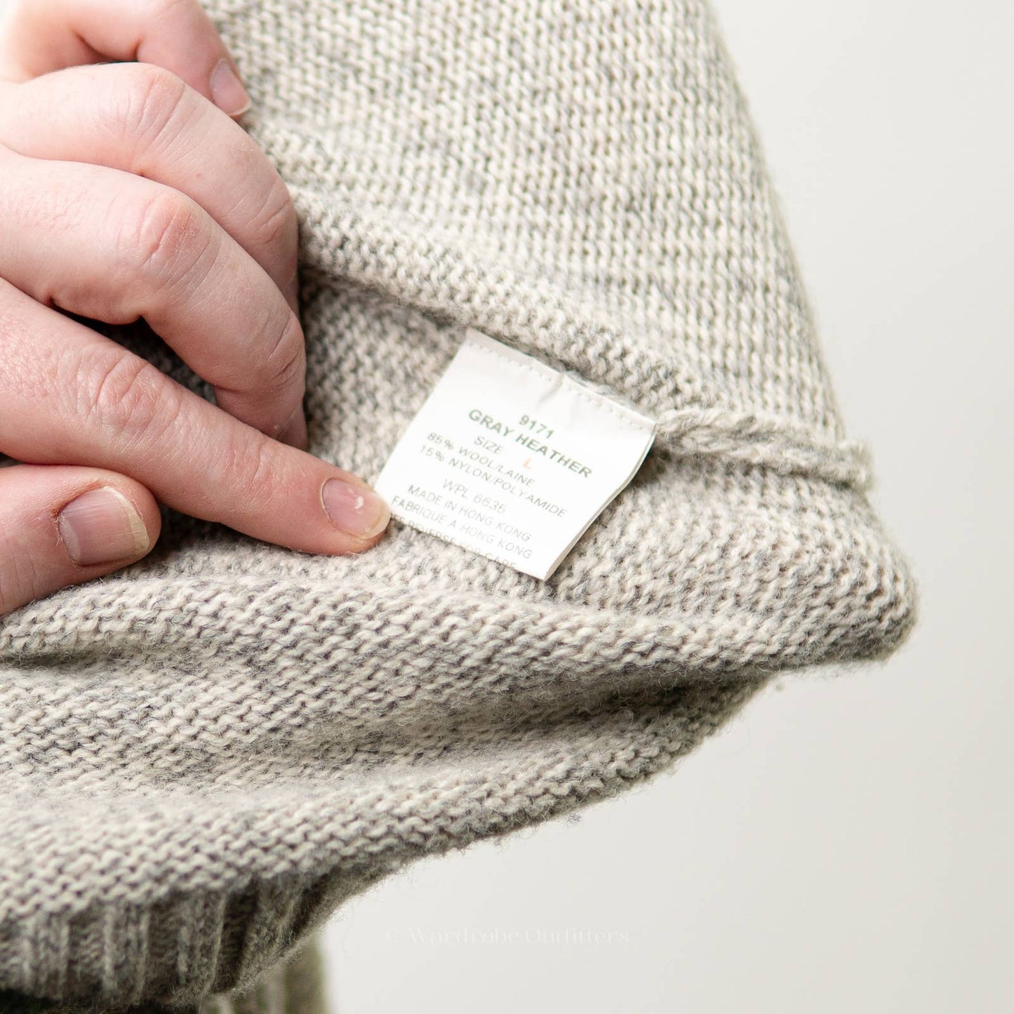 Vintage 90s Woolrich Grey Heather Wool Sweater