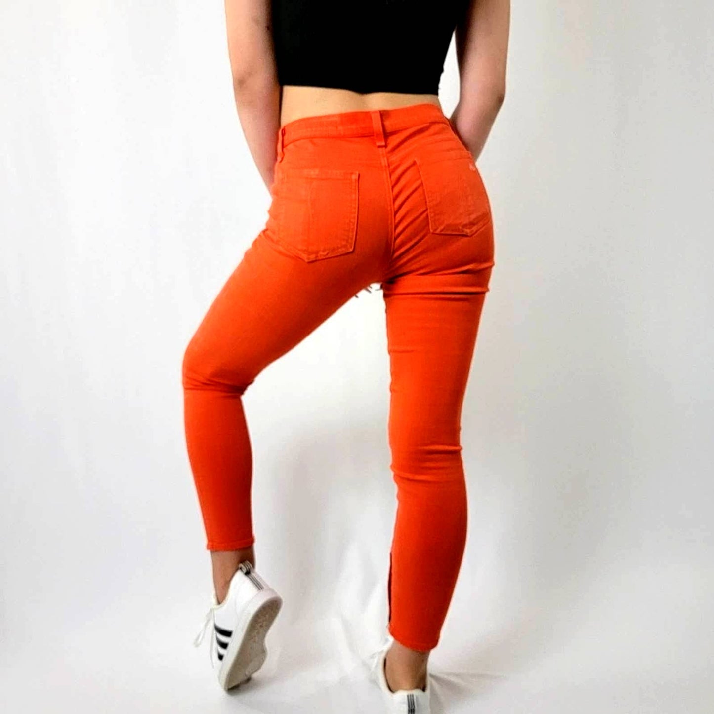 rag & bone Zipper Capri Jean in Vermillion Denim│27