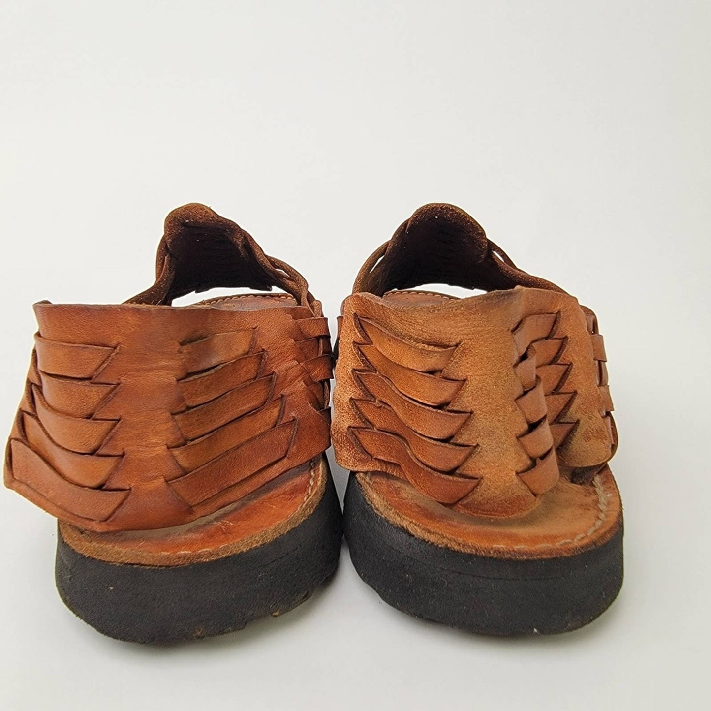 Brand X Ranchero Huarache Leather Fisherman Sandals - 12