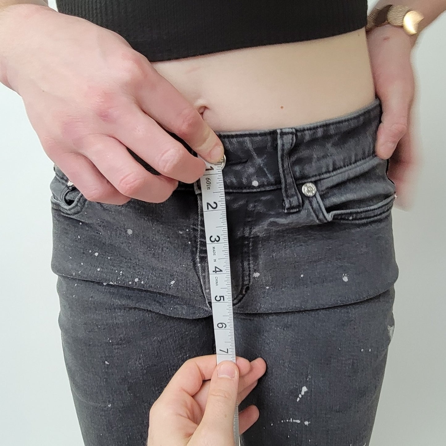 Pacsun High Rise Skinniest Black Distressed Jeans redo