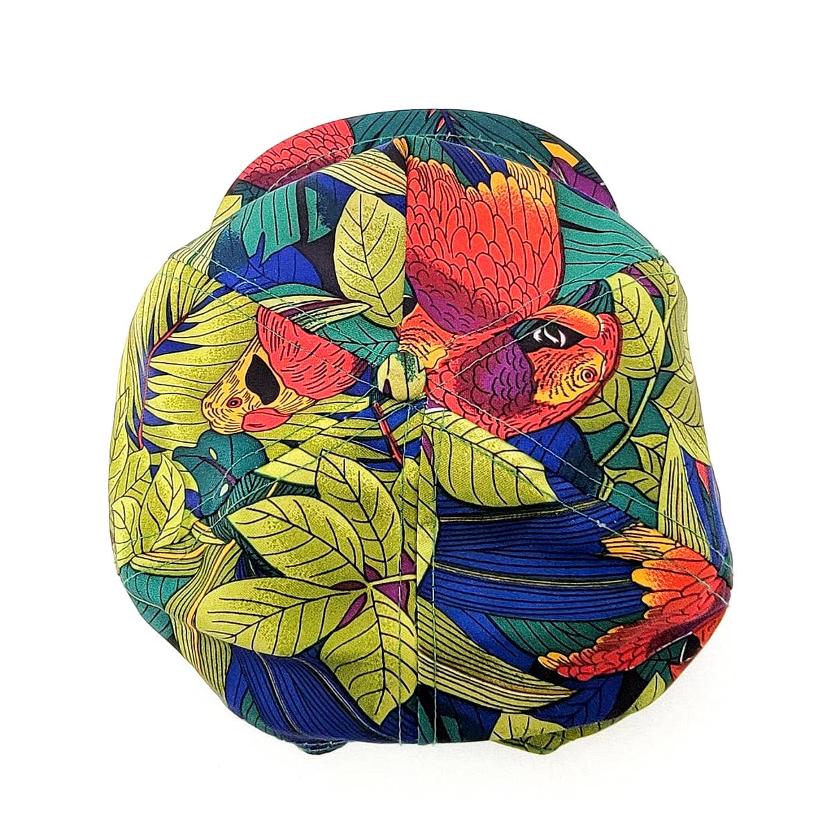 Vintage 'The Hubcaps' Tropical Floral Print Snapback Hat Cap 80/90's