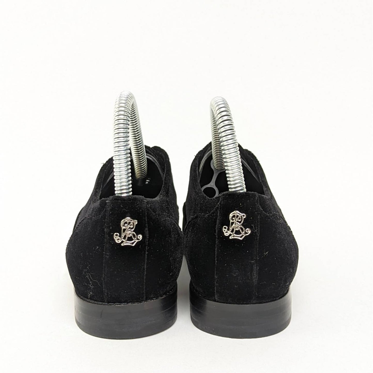 NWOT Ralph Lauren Maryna Black Suede Derby Oxford Flats - 6