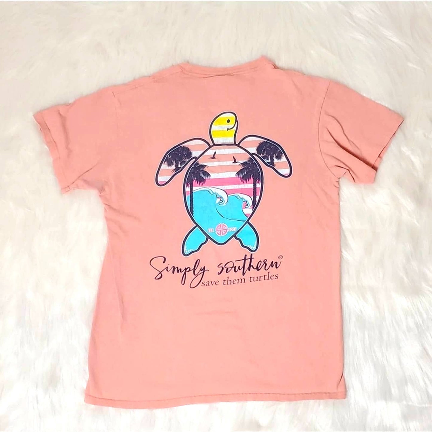 Simply Southern Turtle Tee Shirt - S