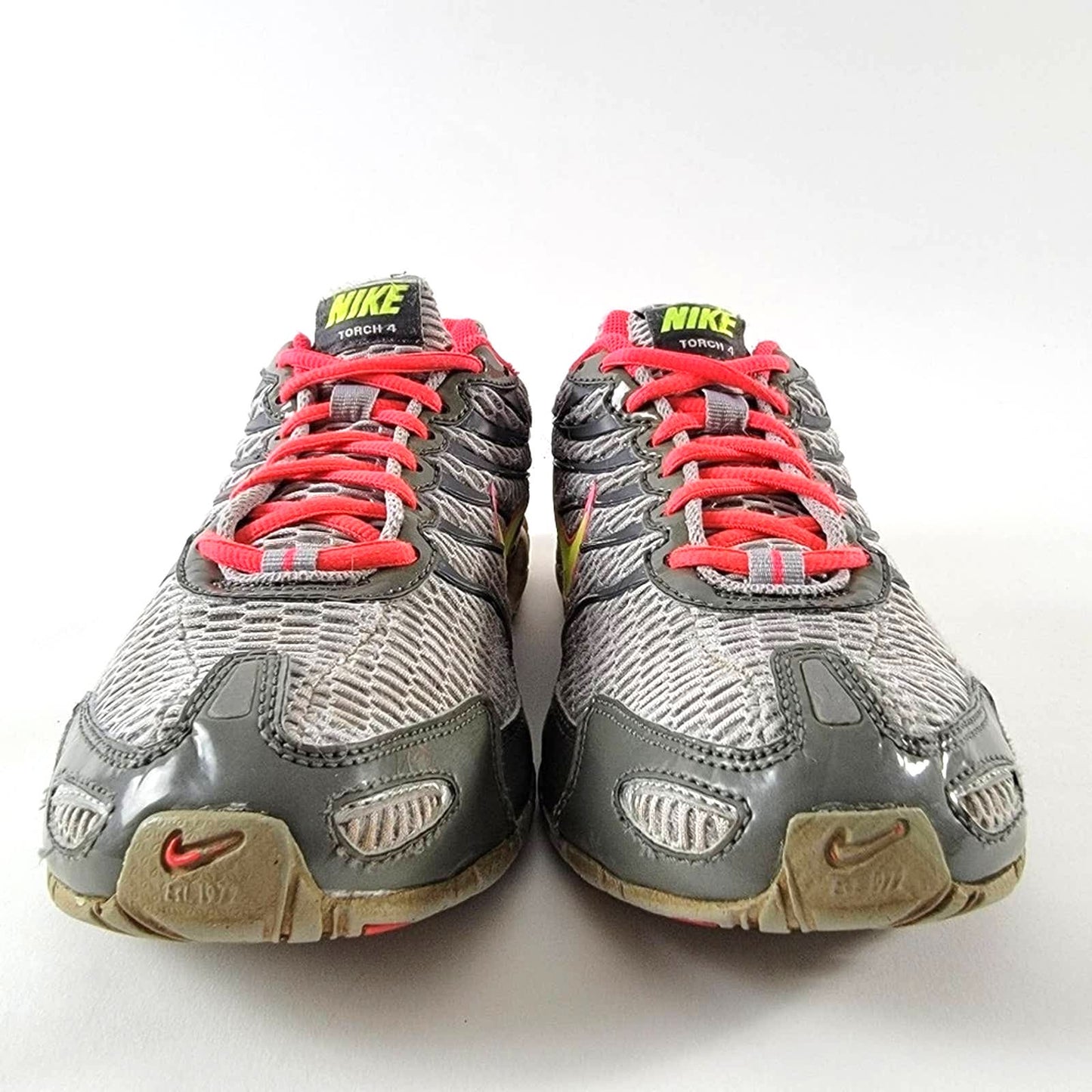 Nike Air Max Torch 4 Gray Volt Punch Running Shoes - 9