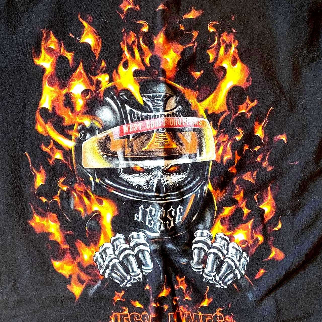 Vintage Y2K Jesse James is a Dead Man West Coast Choppers Biker Moto Racing T-Shirt