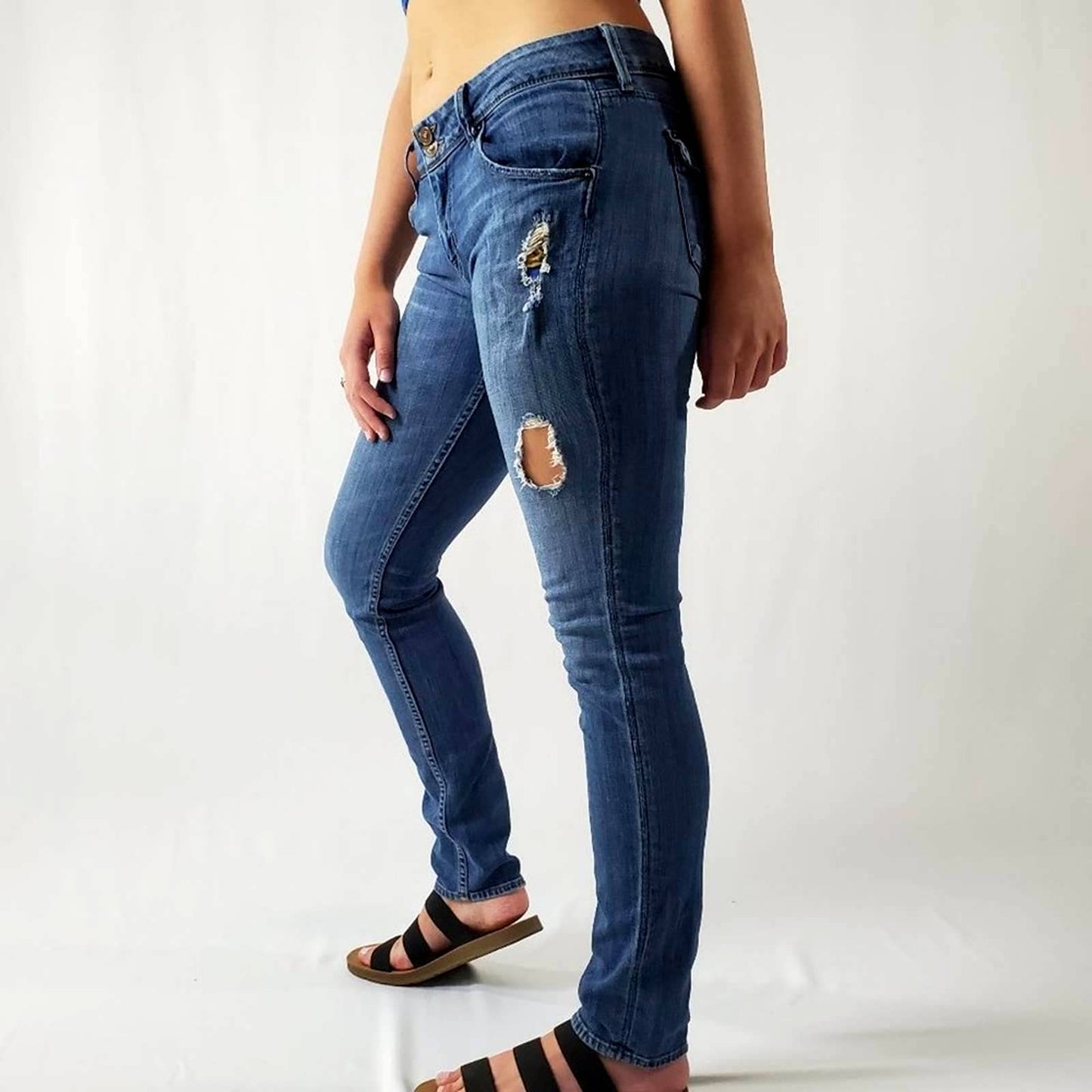Vintage Y2K Hudson Napo Collin Flap Low Rise Jeans - 29