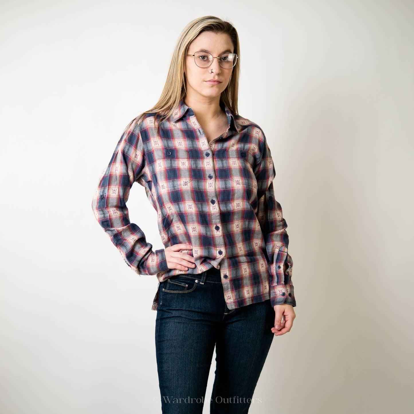 Deadstock Mountain Khaki Plaid Button Up Flannel - S