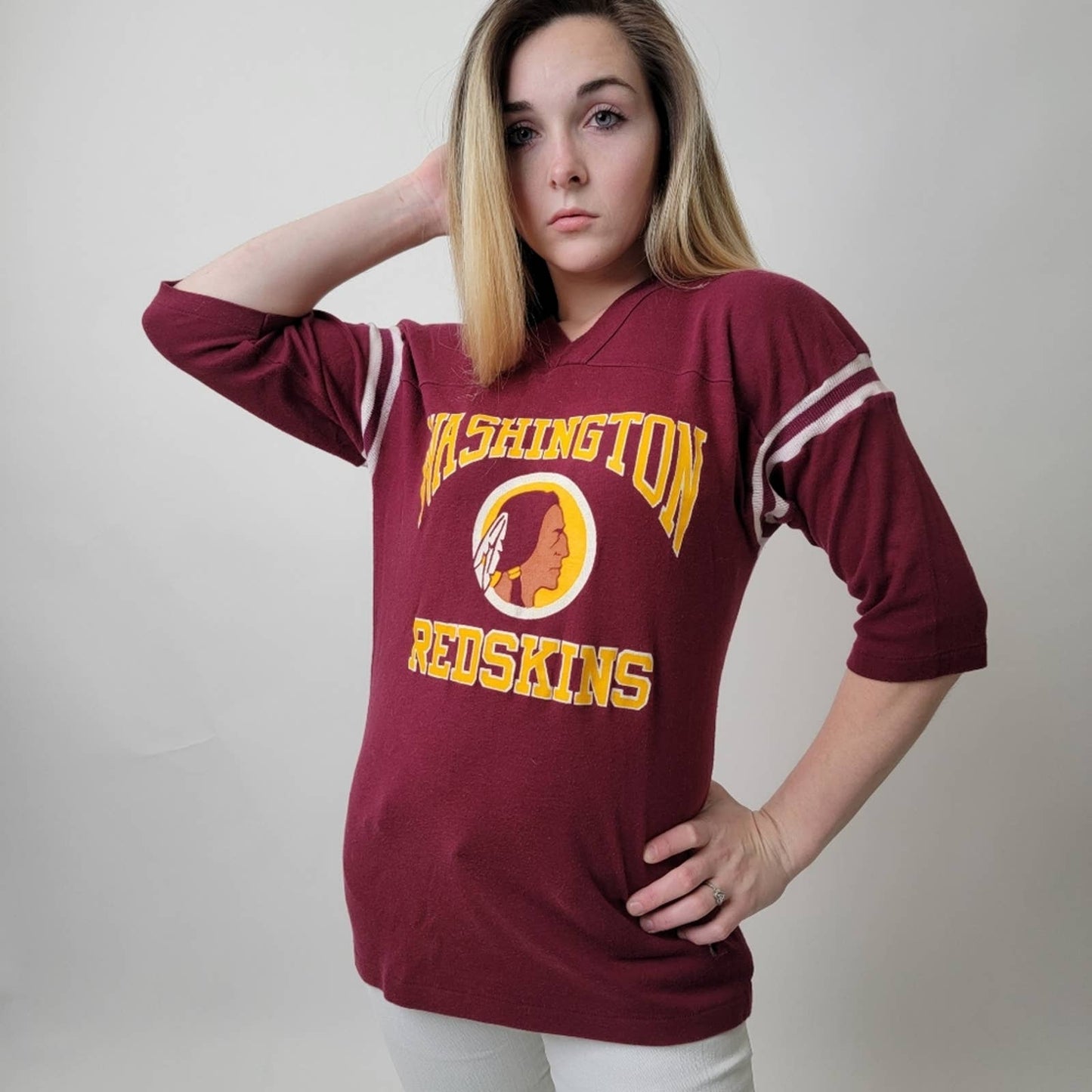 Classic Original Vintage 90s Washington Football Jersey Tee - NFL - Large