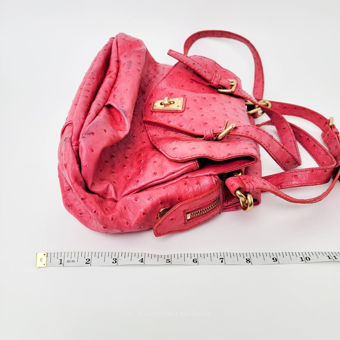 MARC JACOBS Ozzie Aurora Rock Lobster Ostrich Tote Should Bag