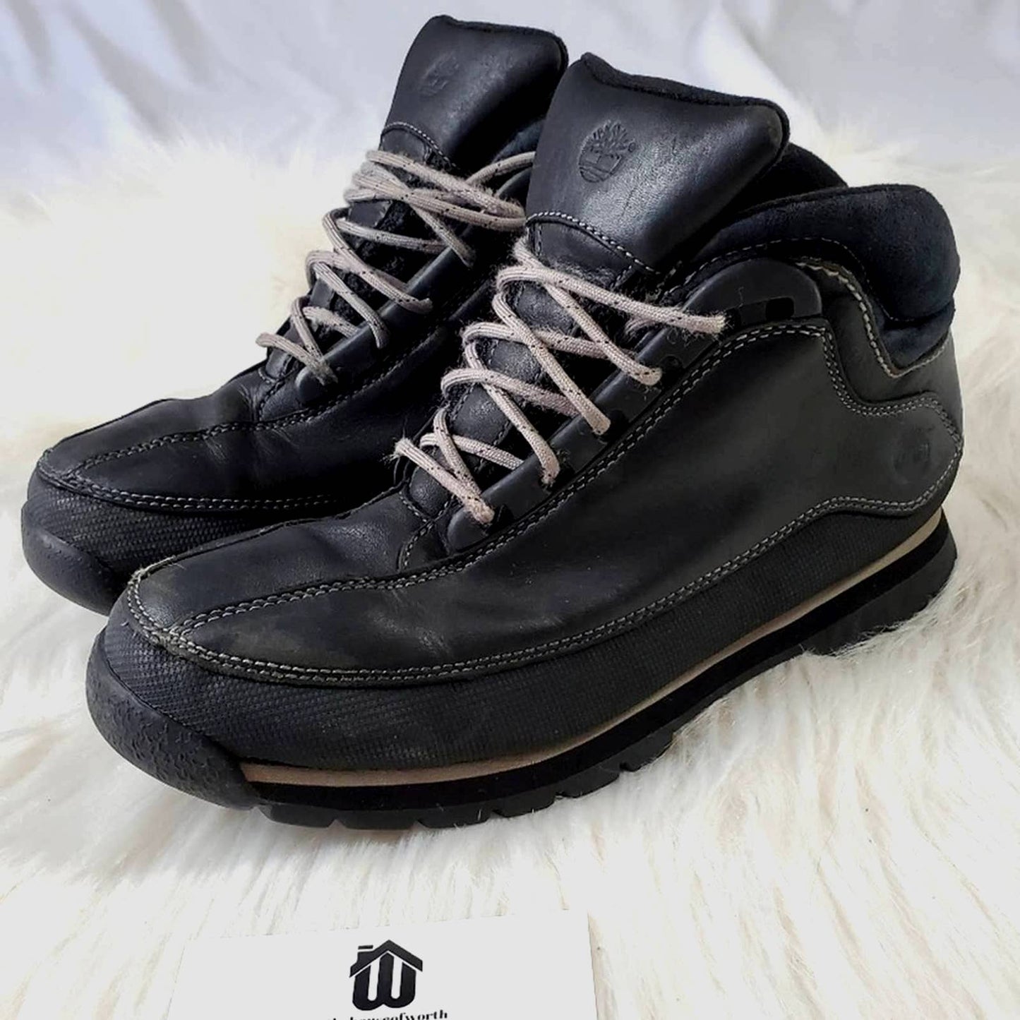 Timberland Chukka Ankle Boots Black Leather - 6M