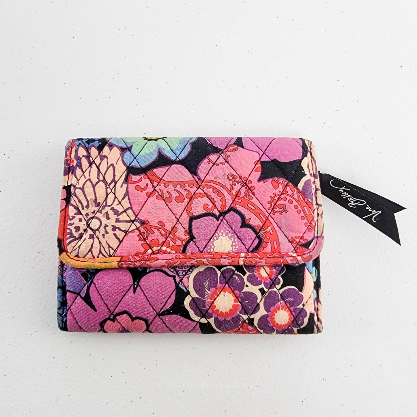 Vera Bradley Euro Floral Fiesta Tri-Fold Wallet Cardholder
