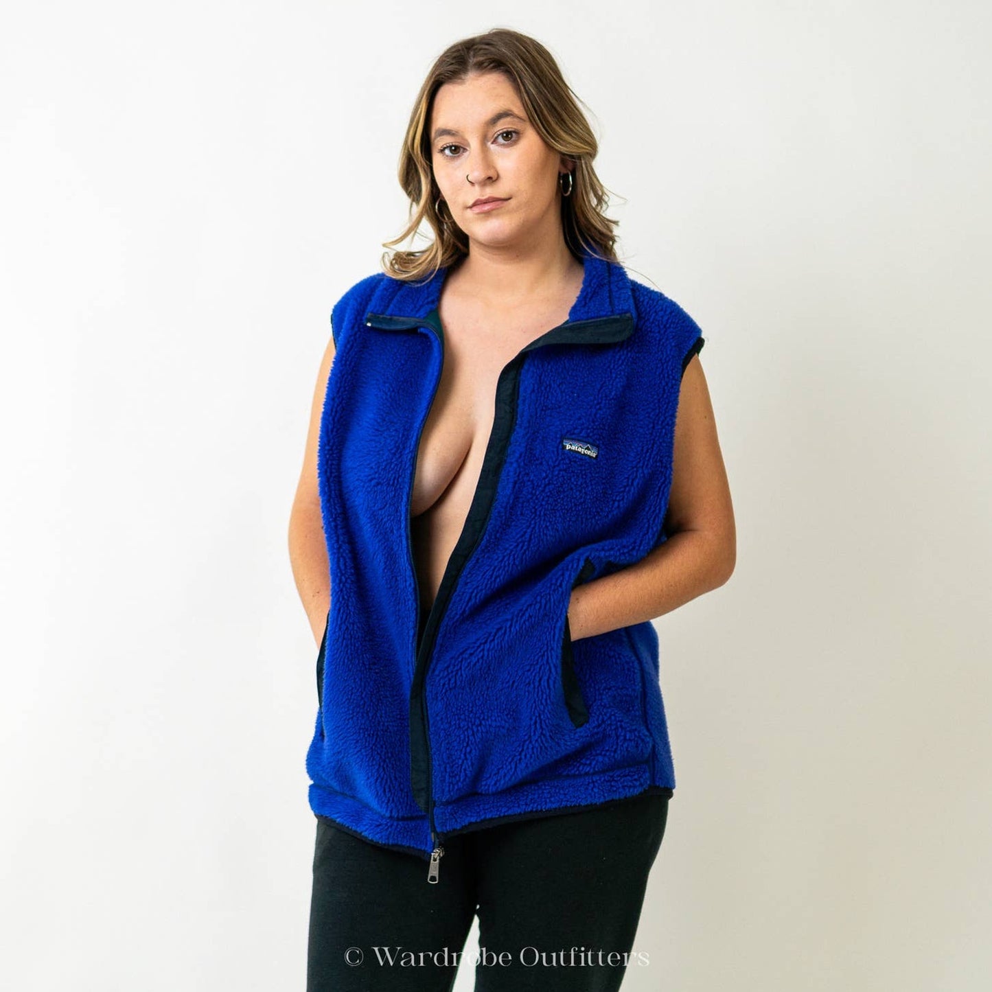 1996 Patagonia Retro-X Fleece Vest - Blueberry & Spruce