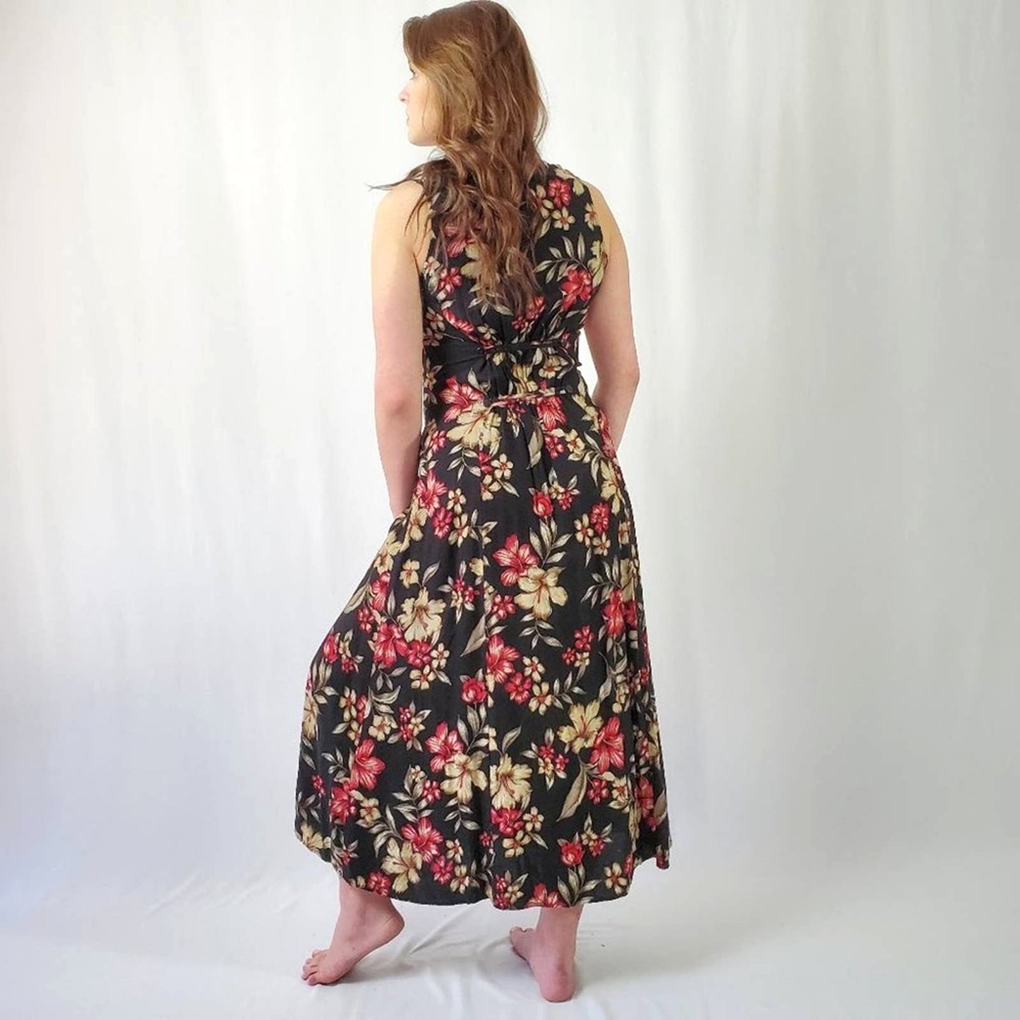 Vintage Bentley Floral Prairie Maxi Dress - 8