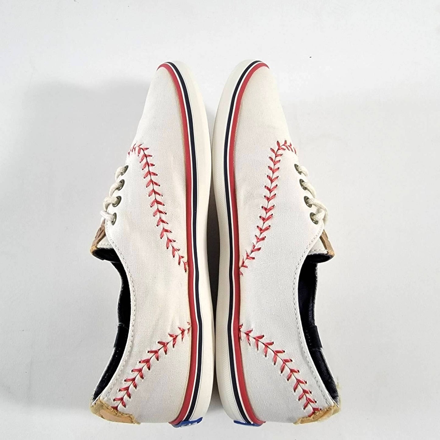 Keds Champion White Baseball Stitch Lace Up Low Top Sneakers - 6.5