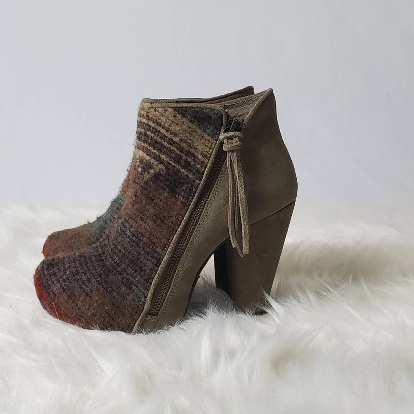 Vogue Picante Aztec Chunky Platform Boots - 6