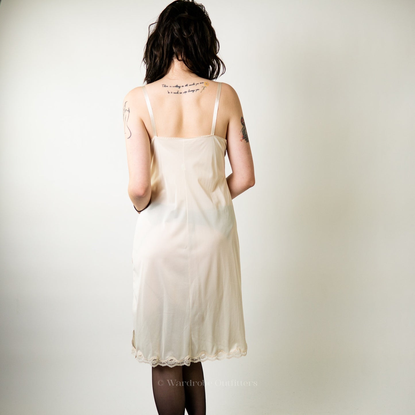 Vintage 60s White Lace Lingerie Slip