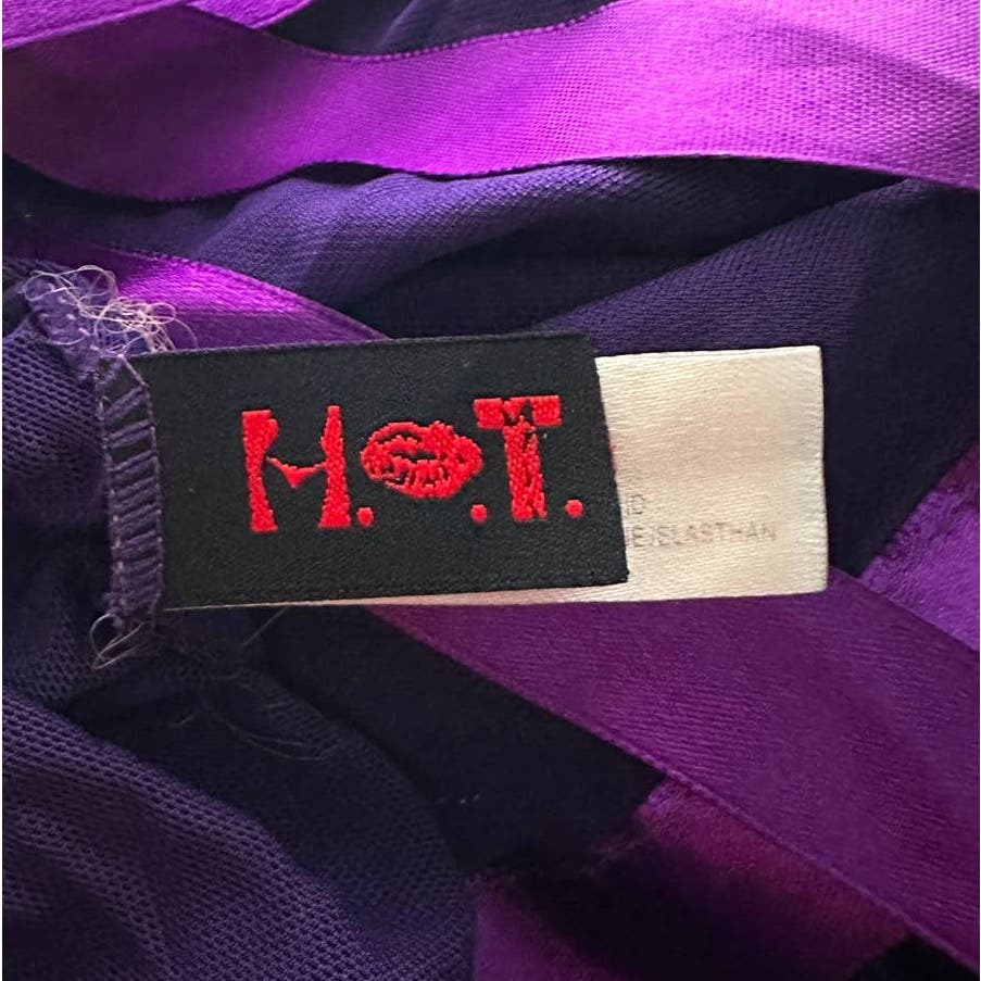 Y2K HOTKISS Purple Butterfly Lace Babydoll Gown Lingerie