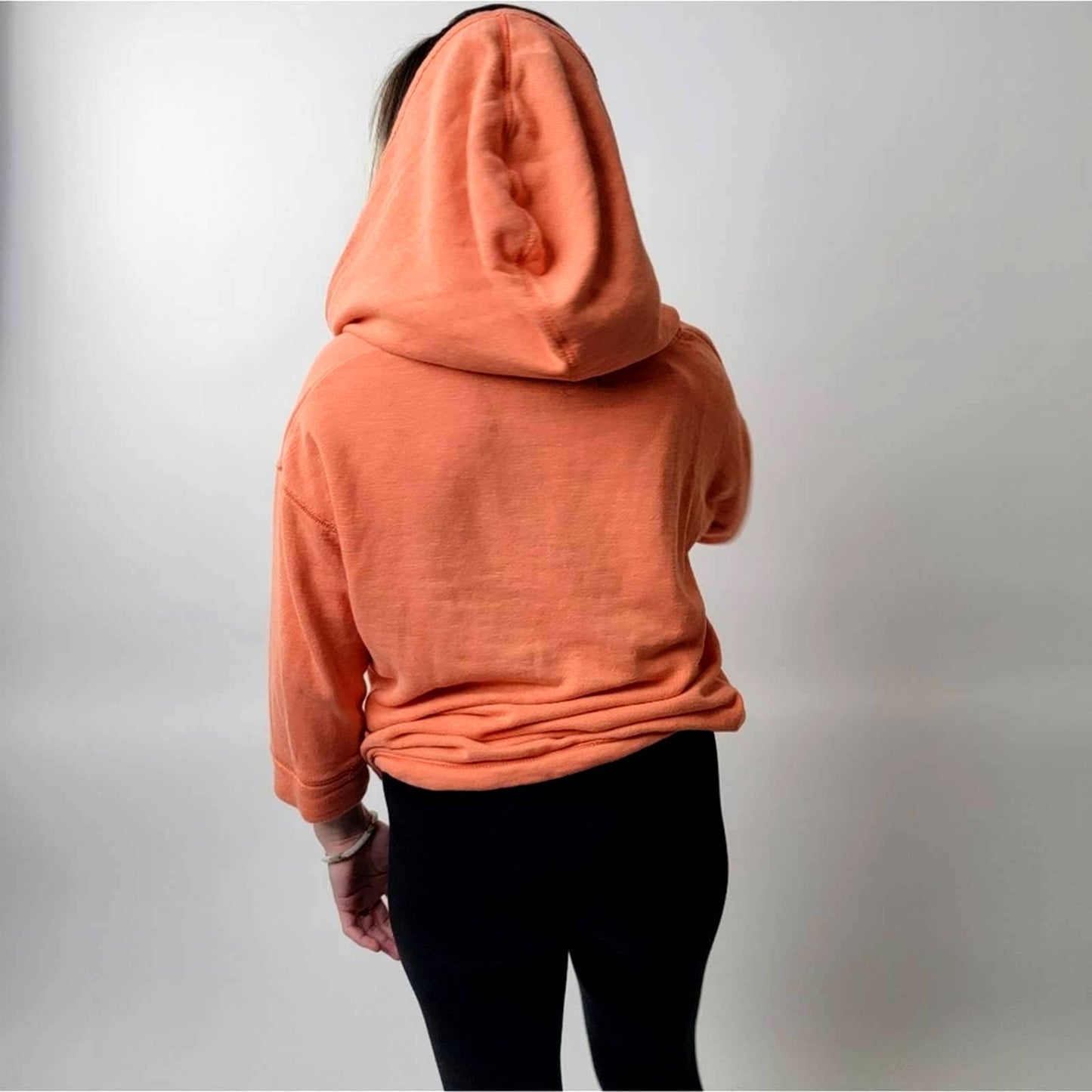 Aerie Burnt Orange Linen Hoodie - L