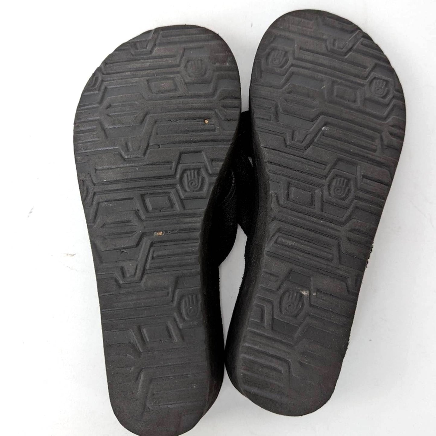 Teva Mush Black Wedge Flip Flop Sandals