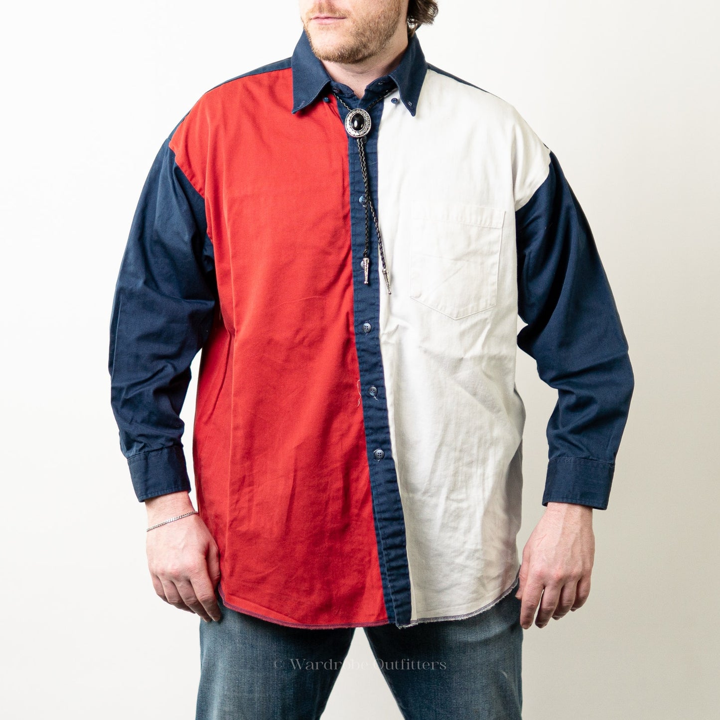 Vintage 90s Western TEXAS Flag Button Up by Panhandle Slim