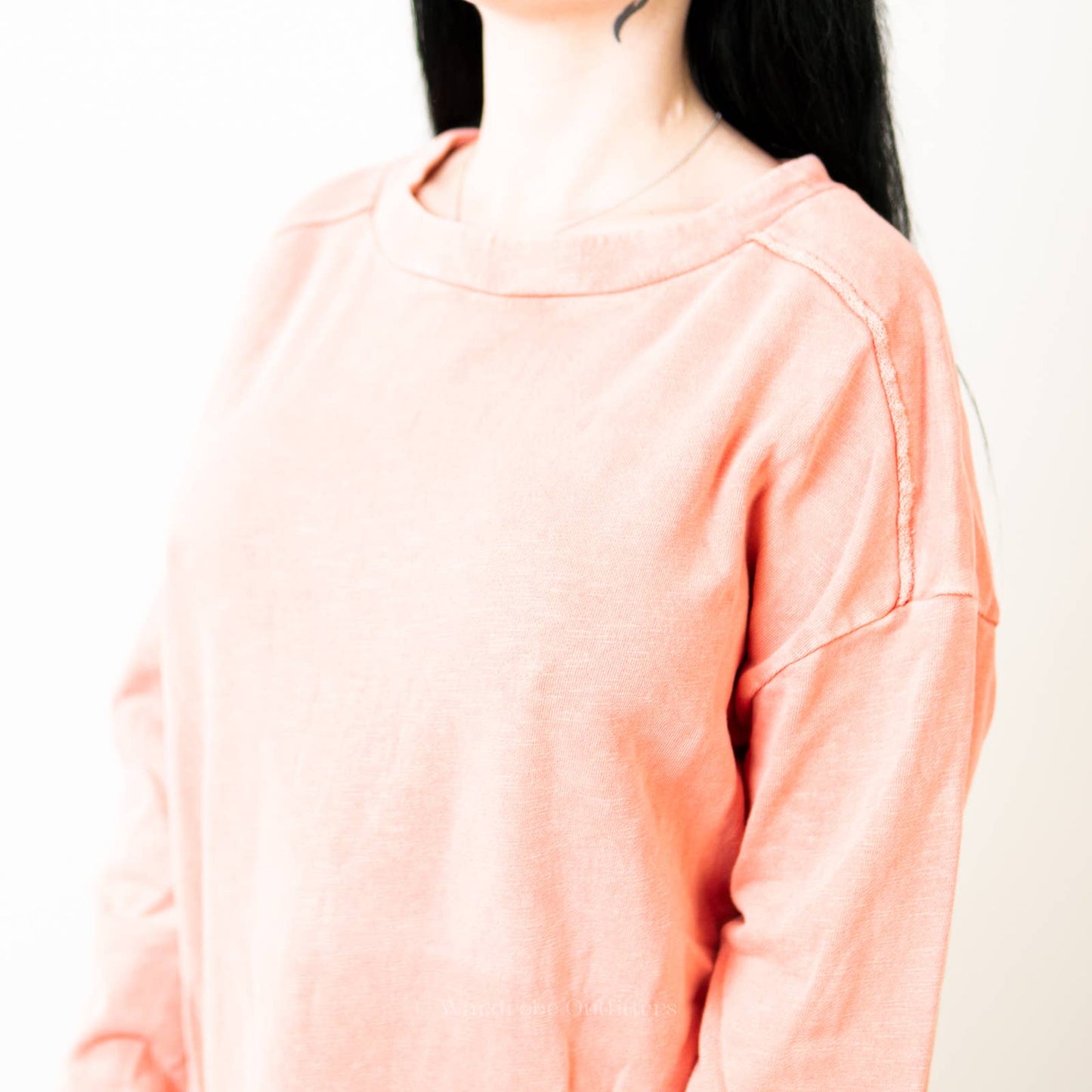 Anthropologie Pilcro Salmon Pink Long Sleeve Sweater Dress