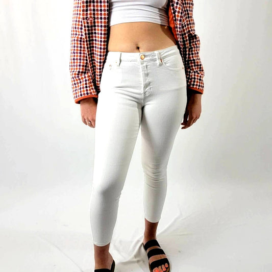NWOT Free People High Rise Cropped Capri Skinny Jeans - 28