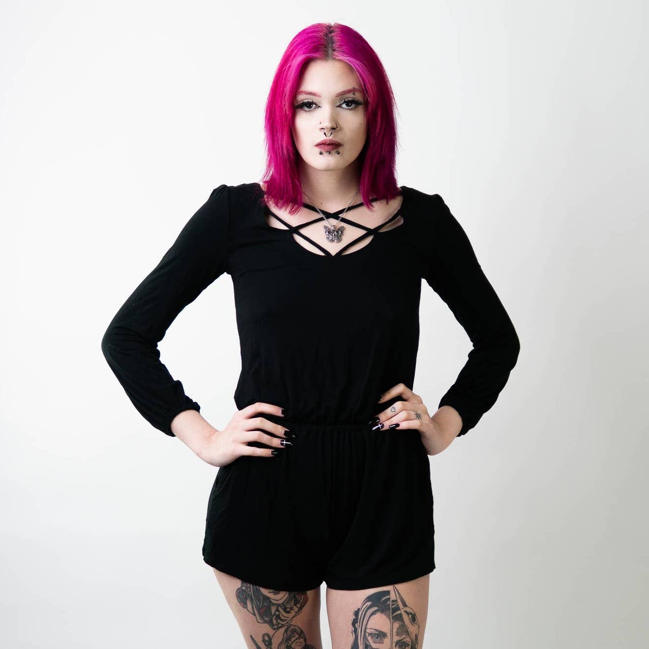 AEO Soft & Sexy Black Romper Jumpsuit - XXS