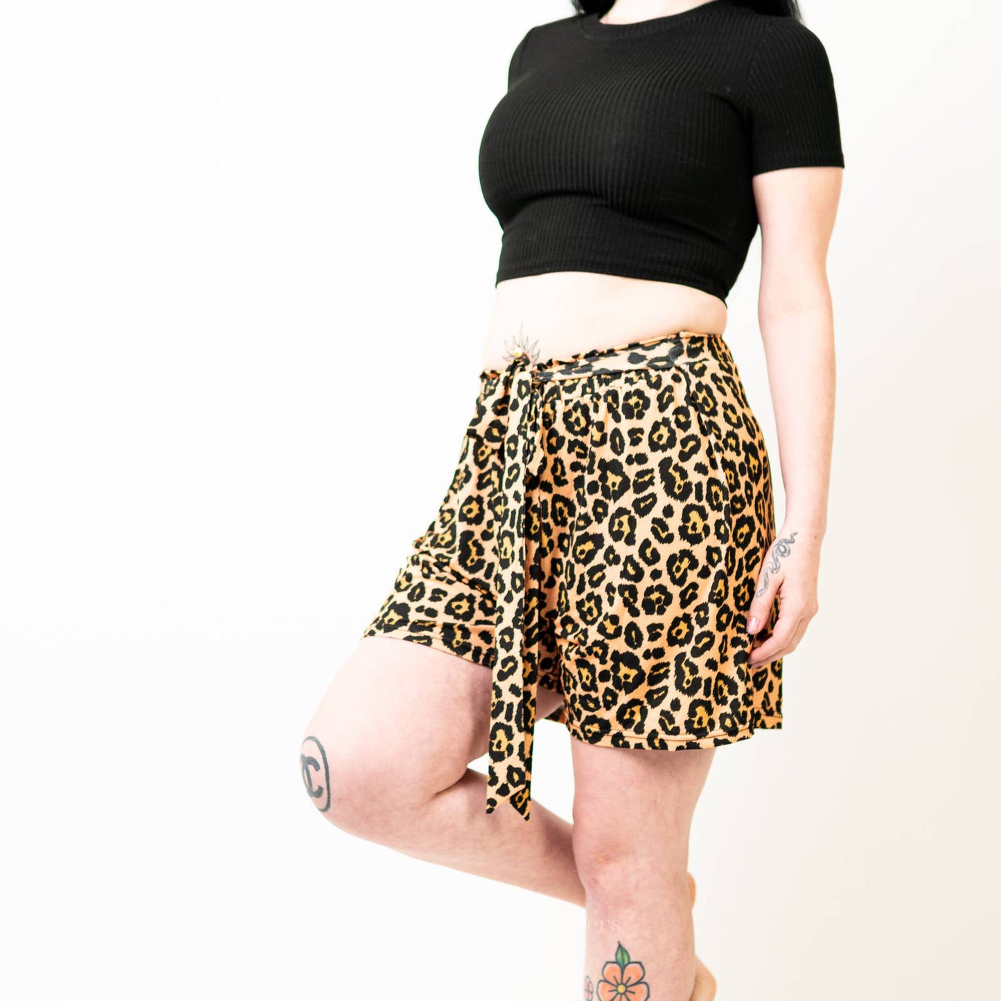 Simply Southern Cheetah Leopard Print Baggy Shorts