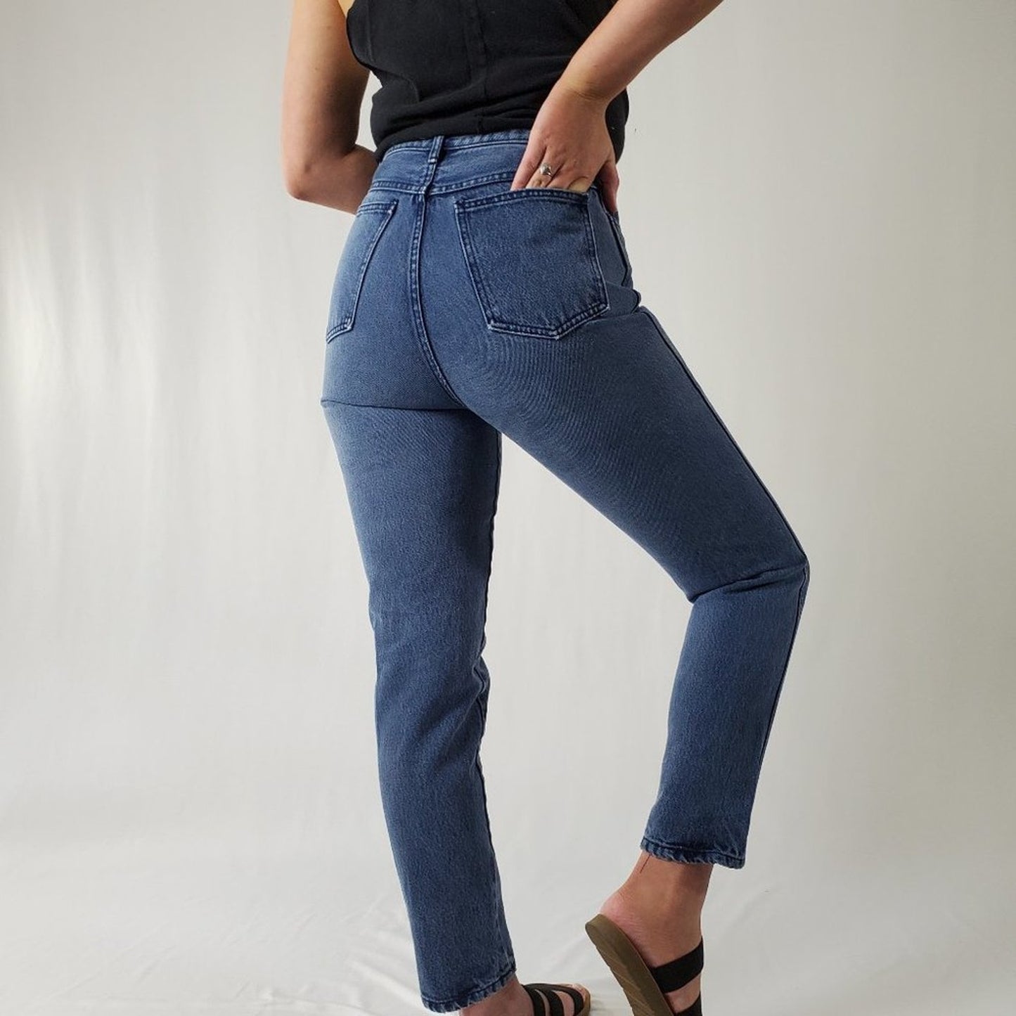 Vintage Rio High Waist Tapered Leg Mom Jeans