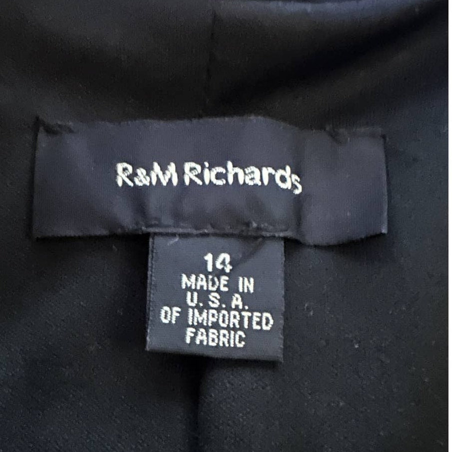Vintage 80s Black Cropped Dress Blazer Jacket