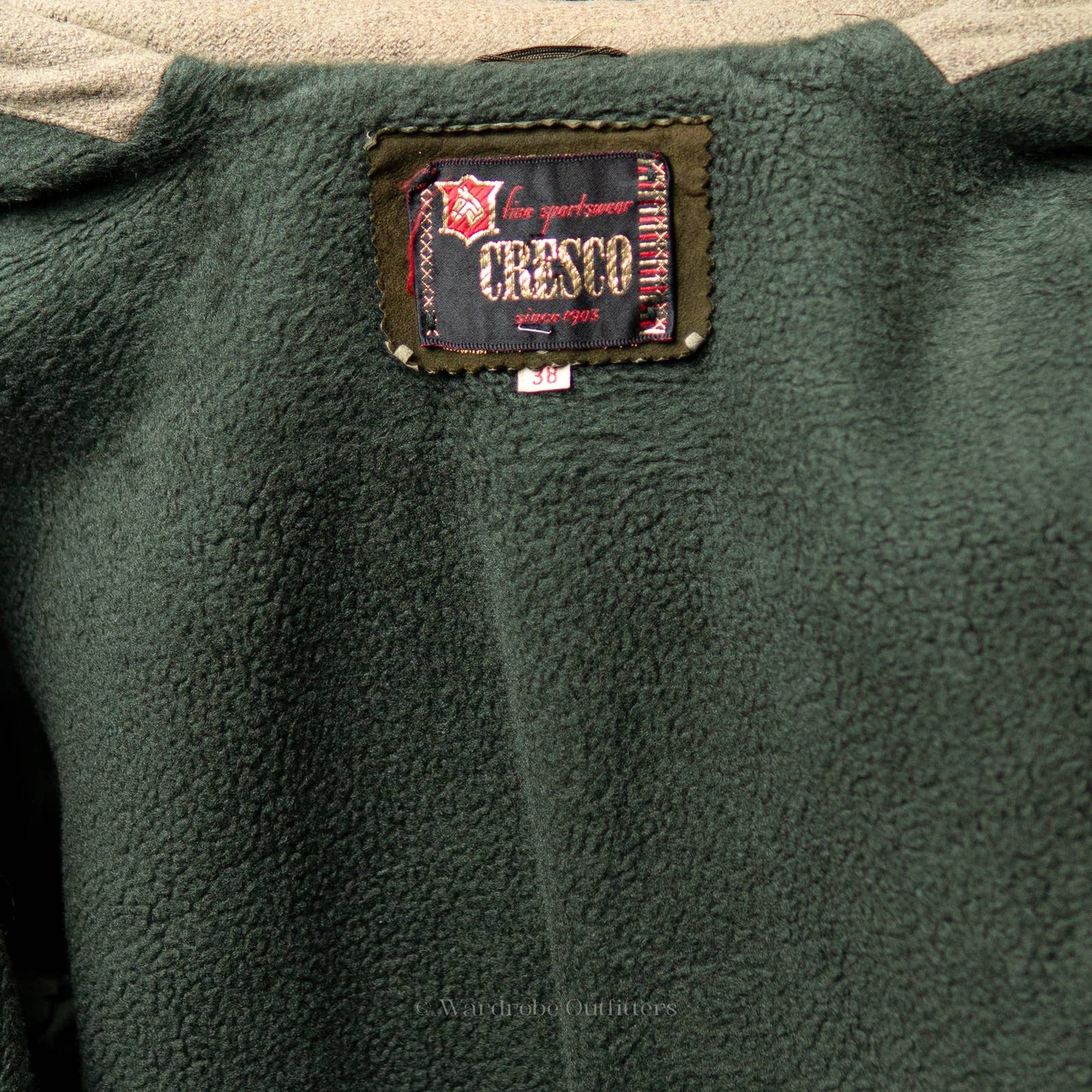 Vintage 1960's Cresco Corduroy Sherpa Lined Collared Coat