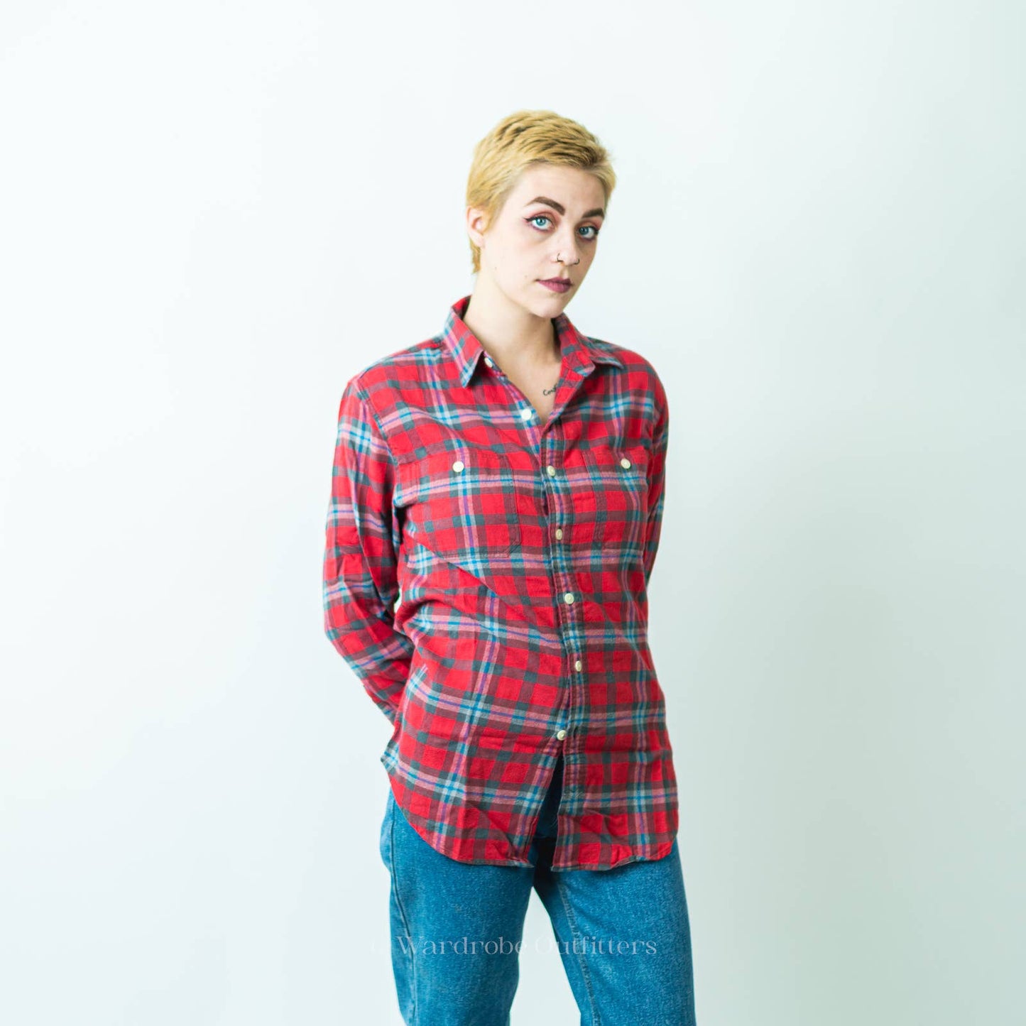 J.Crew Plaid Flannel Long Sleeve Button Sown Shirt - S