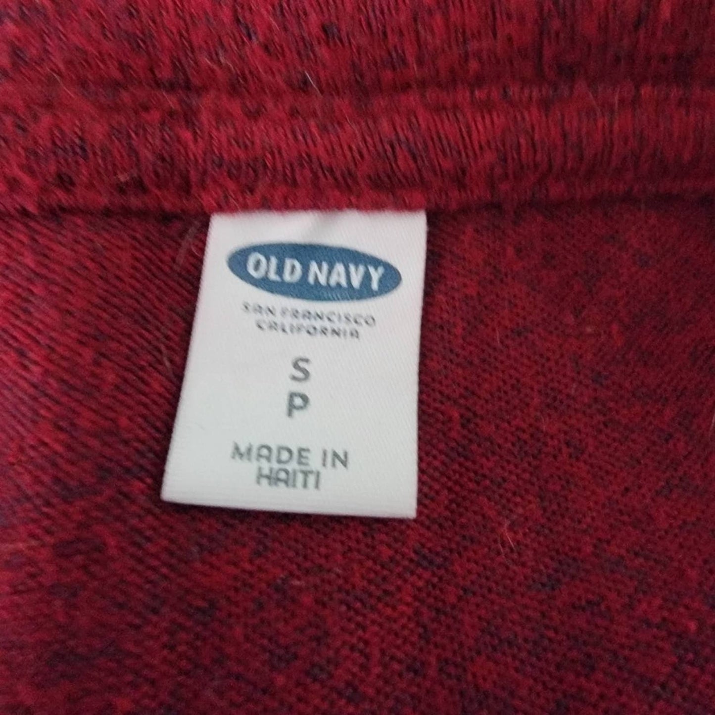 Old Navy Paper Thin Long Sleeve Heather Red - S