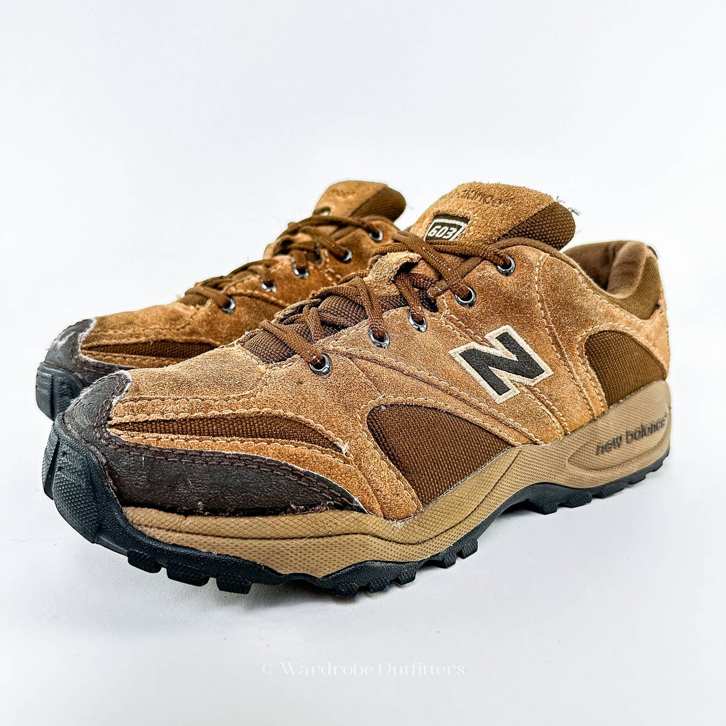 2006 New Balance 603 AL2 Brown Suede Abzorb Walk Hiking Shoes