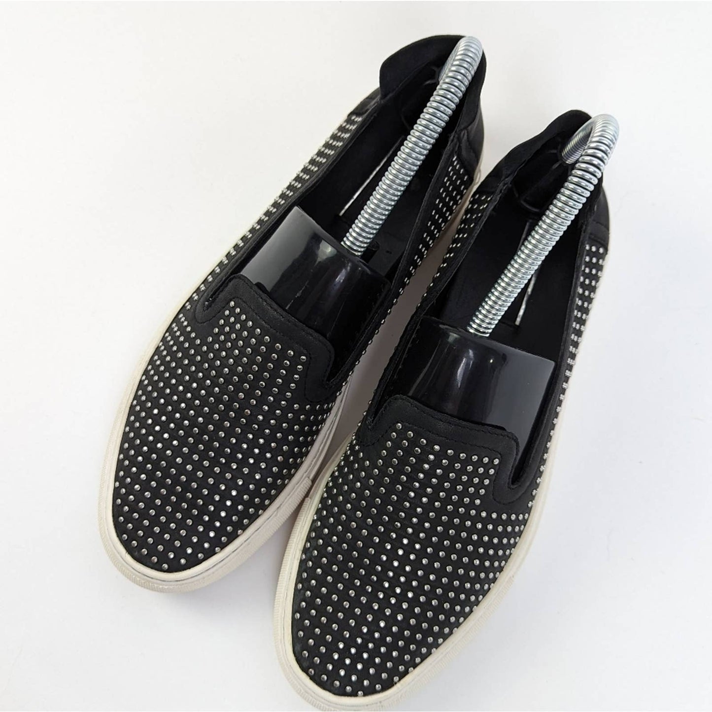 Rachel Zoe Womens Burke Studded Slip On Sneakers - 7