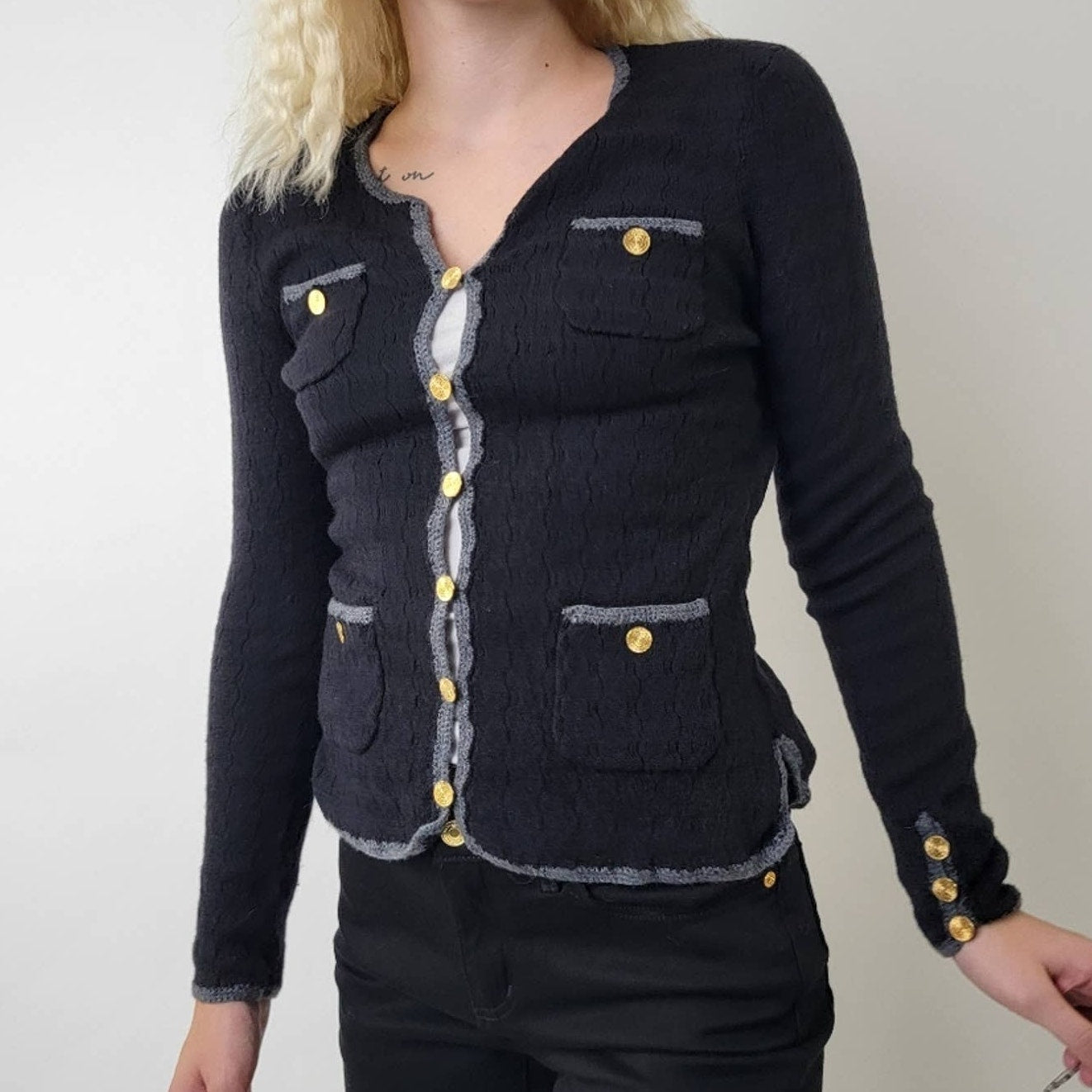 Trina Turk Vermouth Wool Cardigan - S