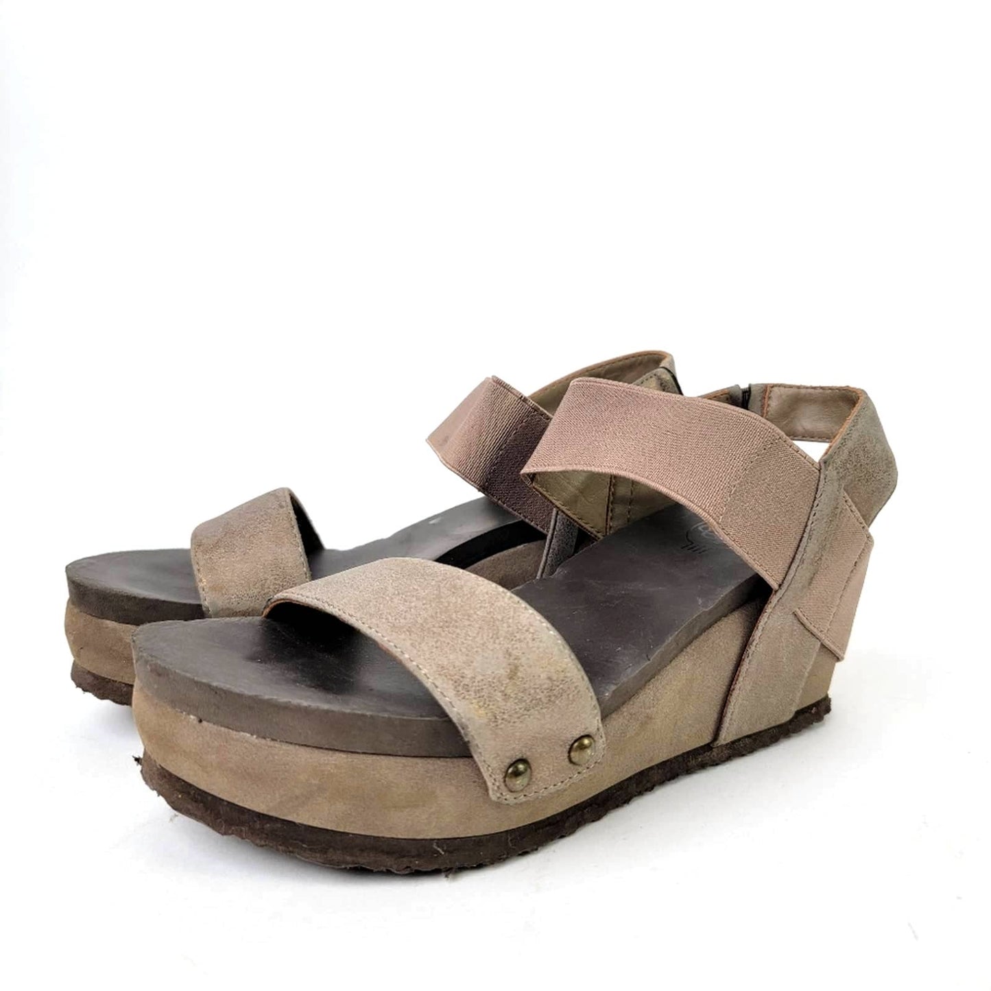 Hokus Pokus Tala Chunky Platform Strappy Wedge Heel Sandals - 6.5